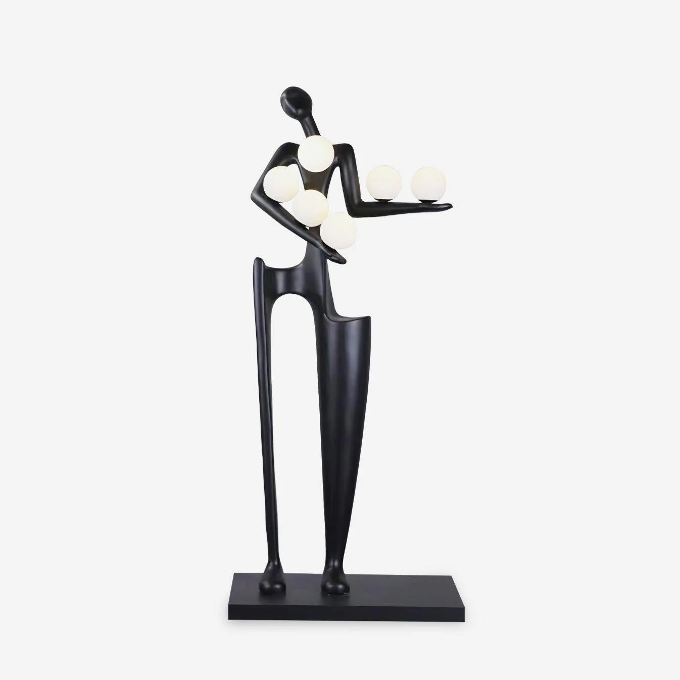 Greeter Sculpture Figure Floor Lamp