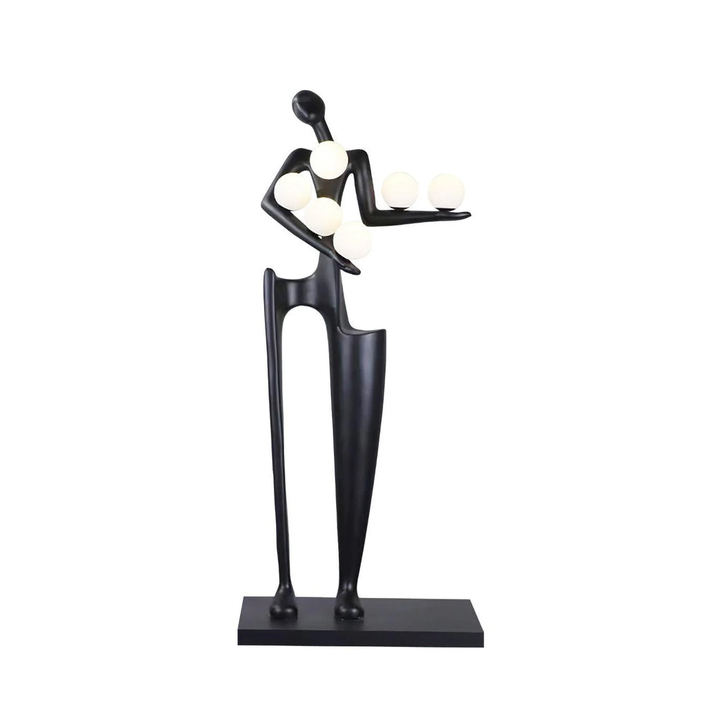 Greeter Sculpture Figure Floor Lamp