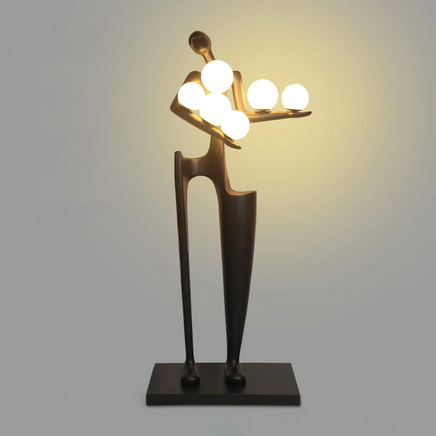 Greeter Sculpture Figure Floor Lamp