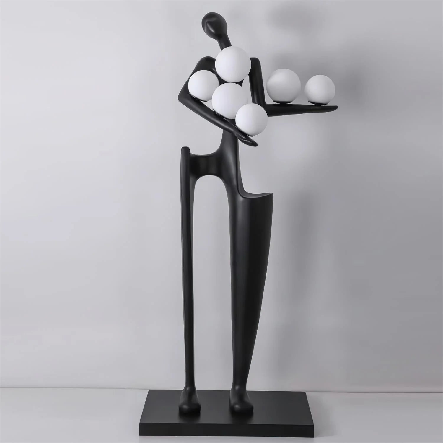 Greeter Sculpture Figure Floor Lamp