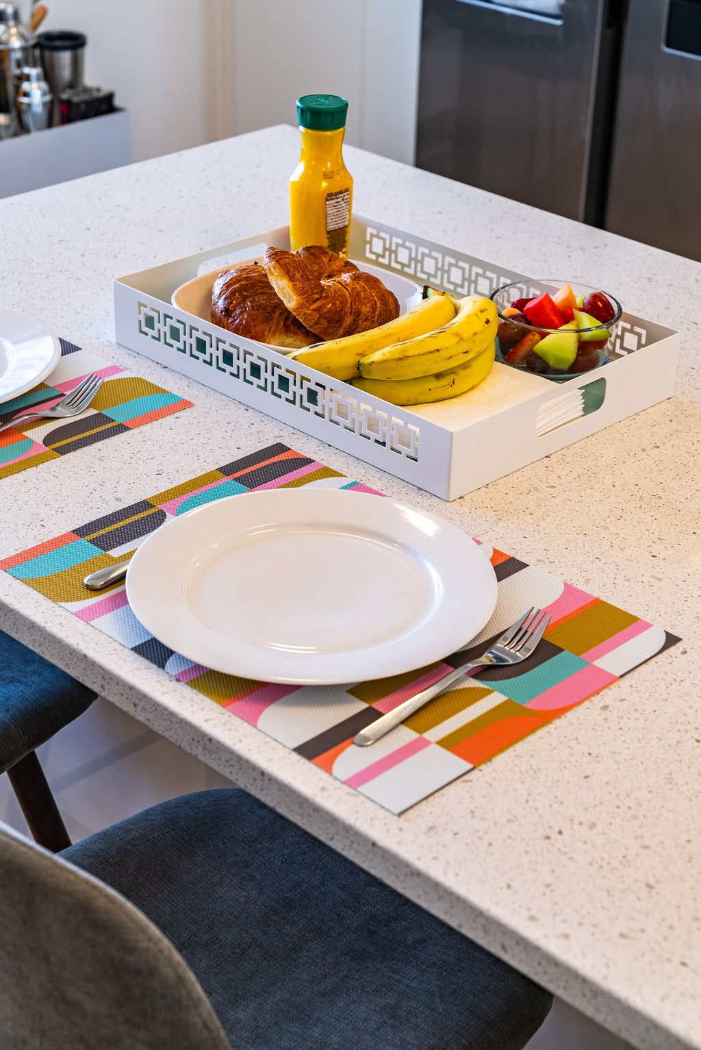 Groove double-sided Woven Placemat
