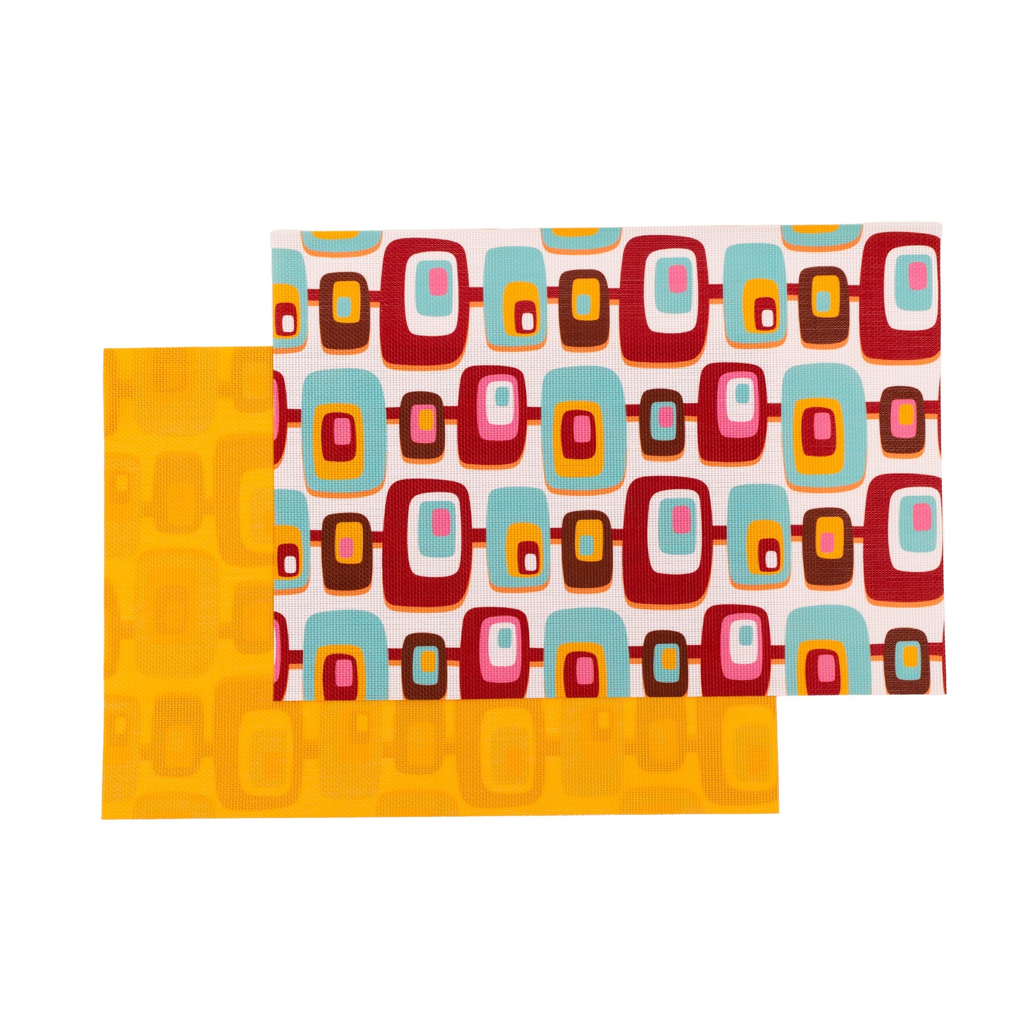 Atomic double-sided Woven Rectangular Placemat