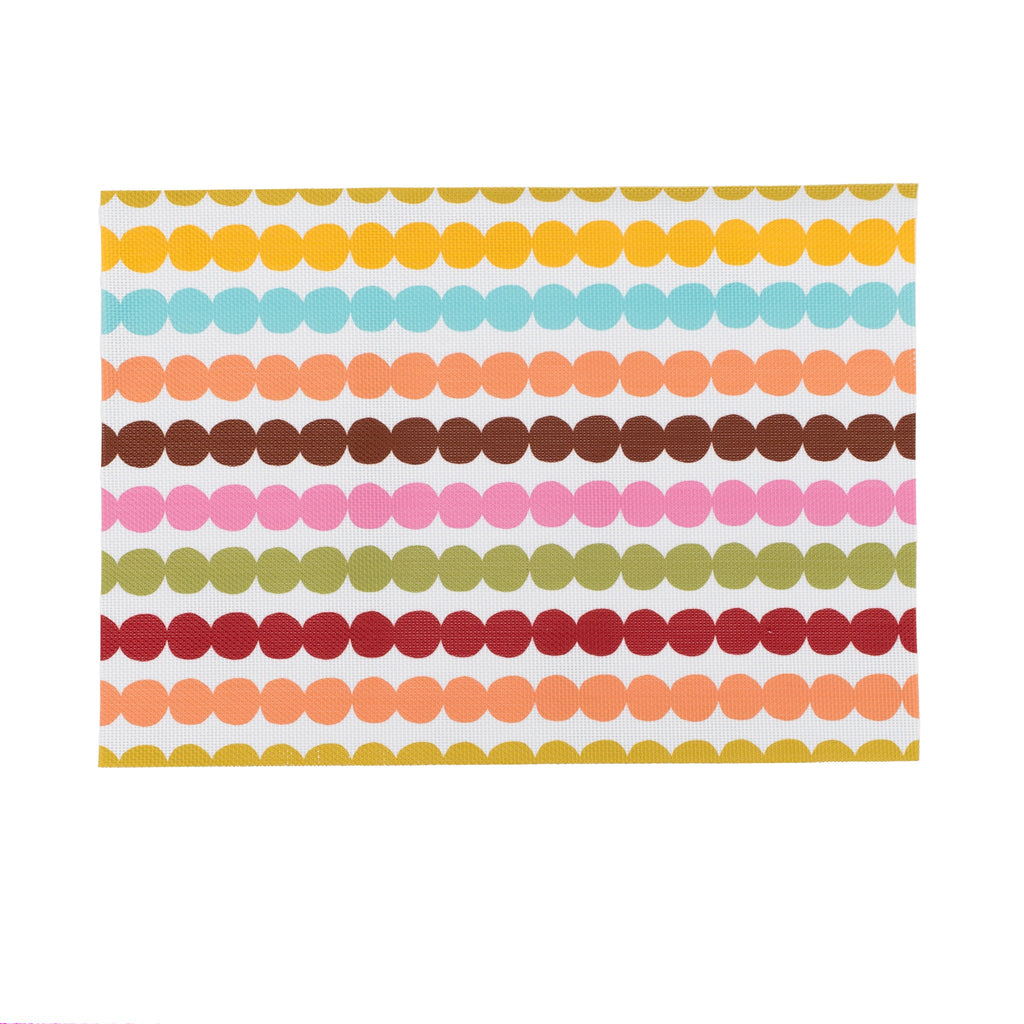 Pom Pom double-sided Woven Rectangular Placemat
