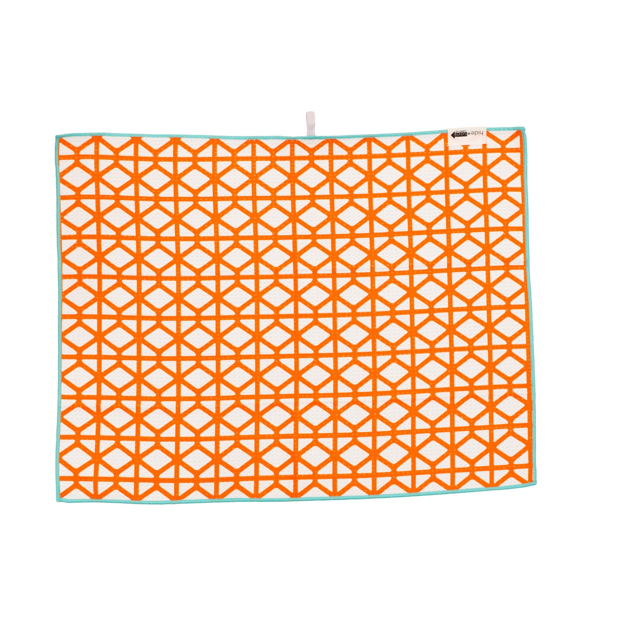 Orange Breeze Block Hand Towel 18" x 24"