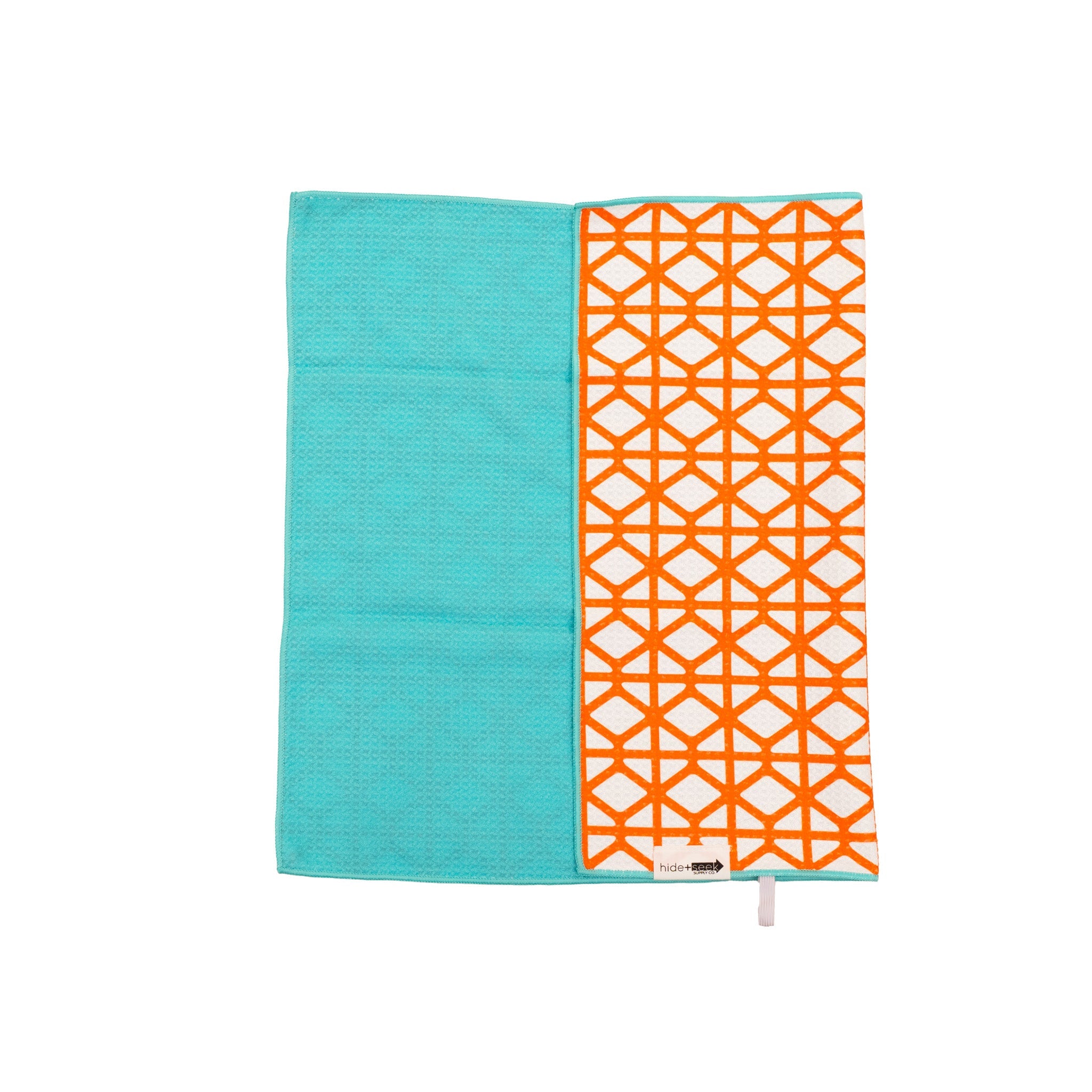 Orange Breeze Block Hand Towel 18" x 24"