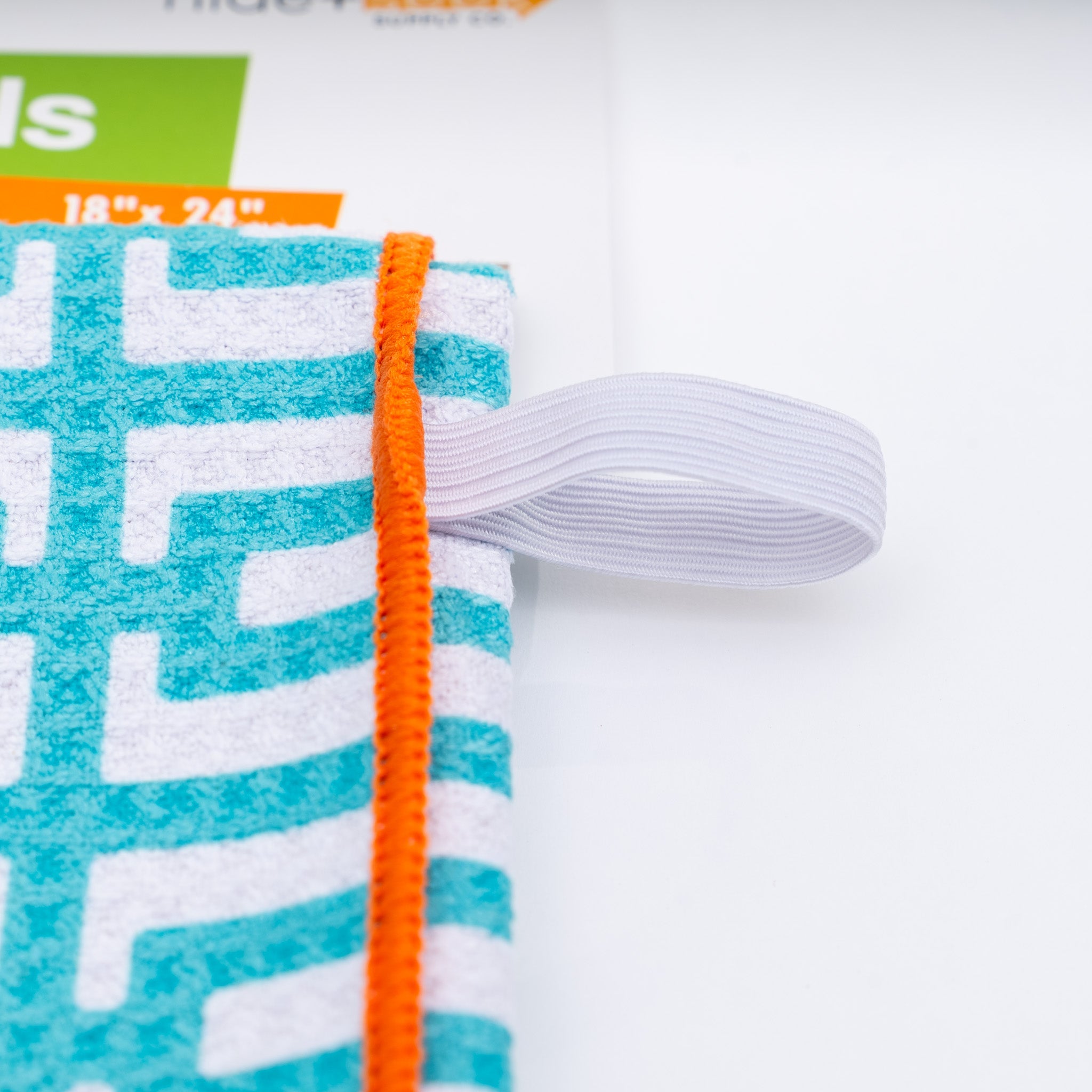 Turquoise Breeze Block Hand Towel 18" x 24"