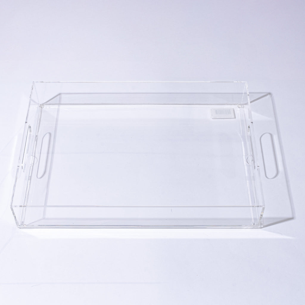Levitate Acrylic Artwork+Serving Tray-17" x 12" x 2.75"-Clear