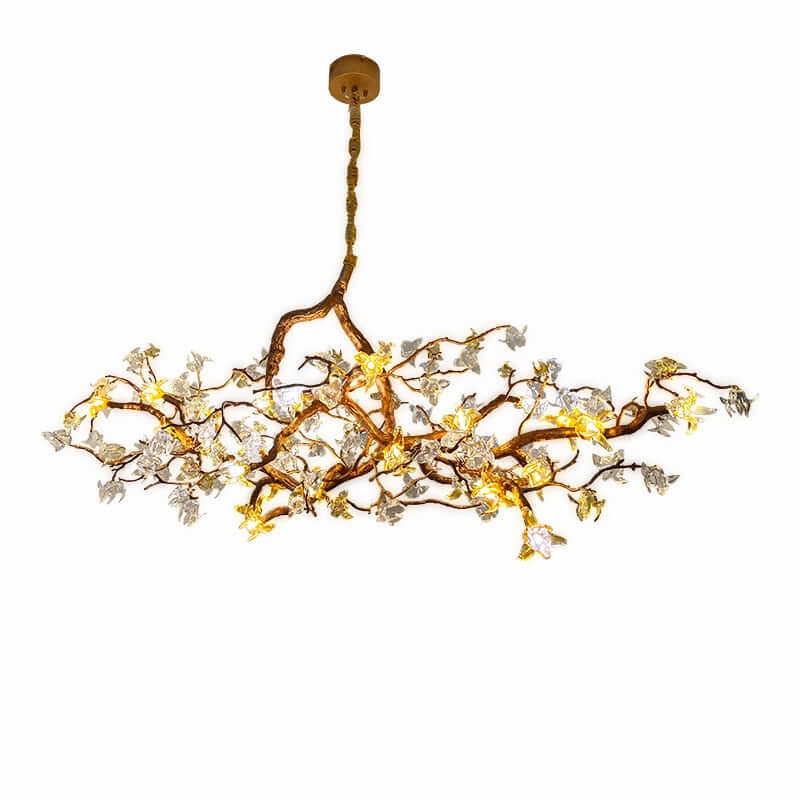 Aosta Glass Blossom Branch Chandelier