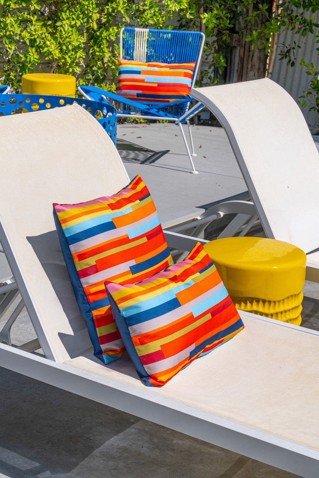Stripes 17.7" Square double-sided Pillow