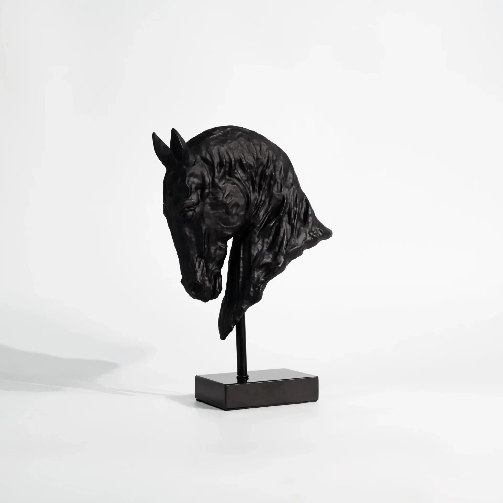 Horse Head - Decorative Black Figurine