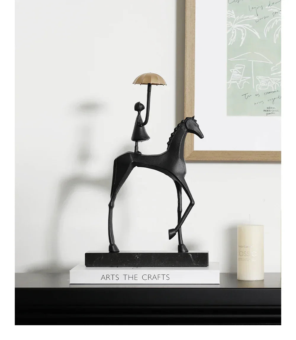 Horse Sculpture - Decorative Horse Figurine
