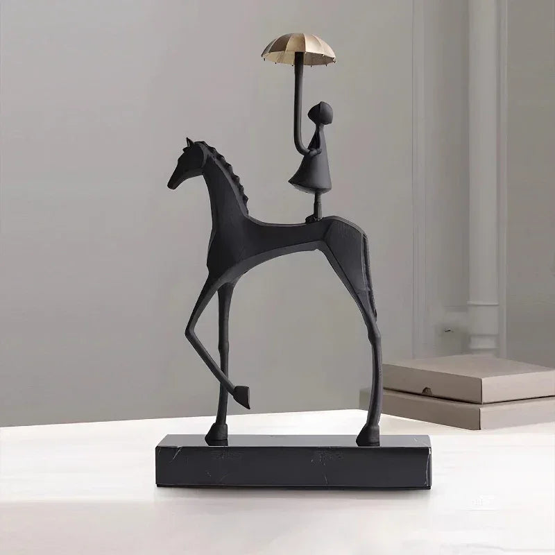 Horse Sculpture - Decorative Horse Figurine