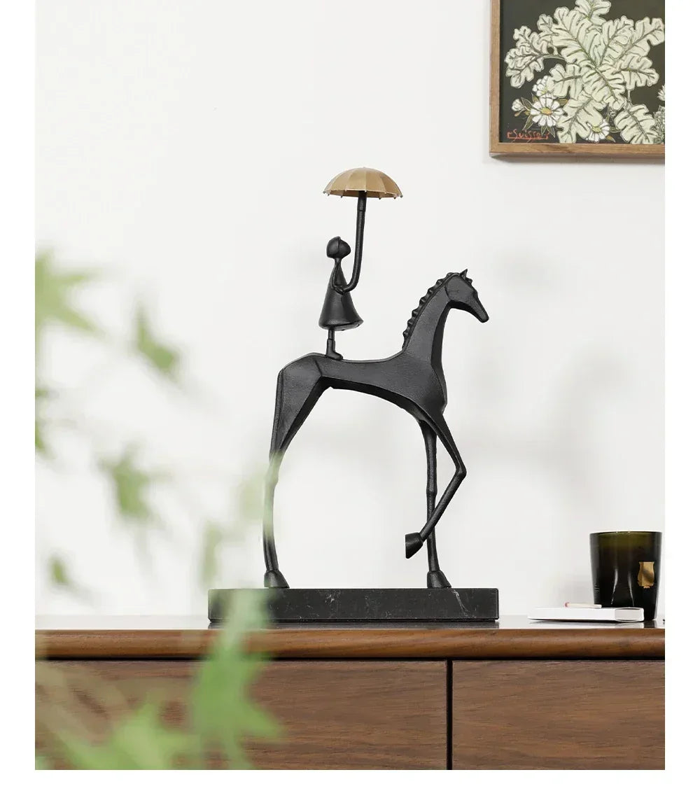 Horse Sculpture - Decorative Horse Figurine