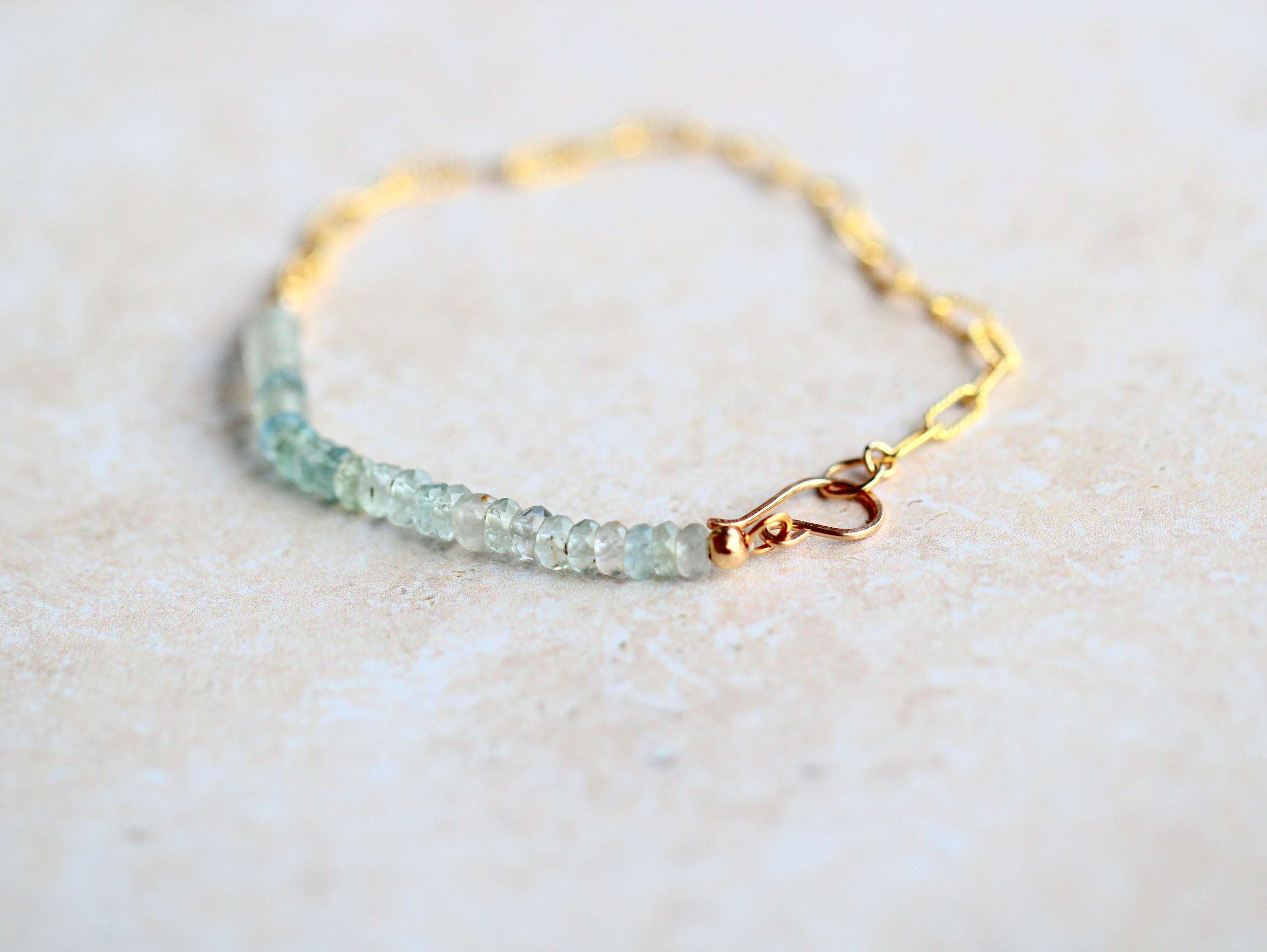 Cara Beaded Bracelet - Aquamarine