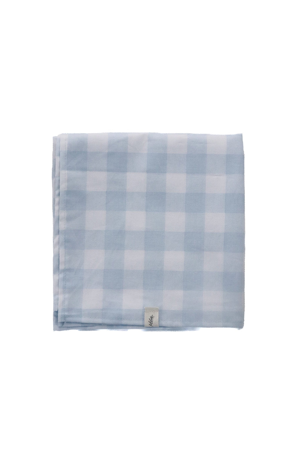 Light Blue Checkered Blanket