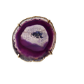 Amethyst Agate Napkin Rings (Set of 2)