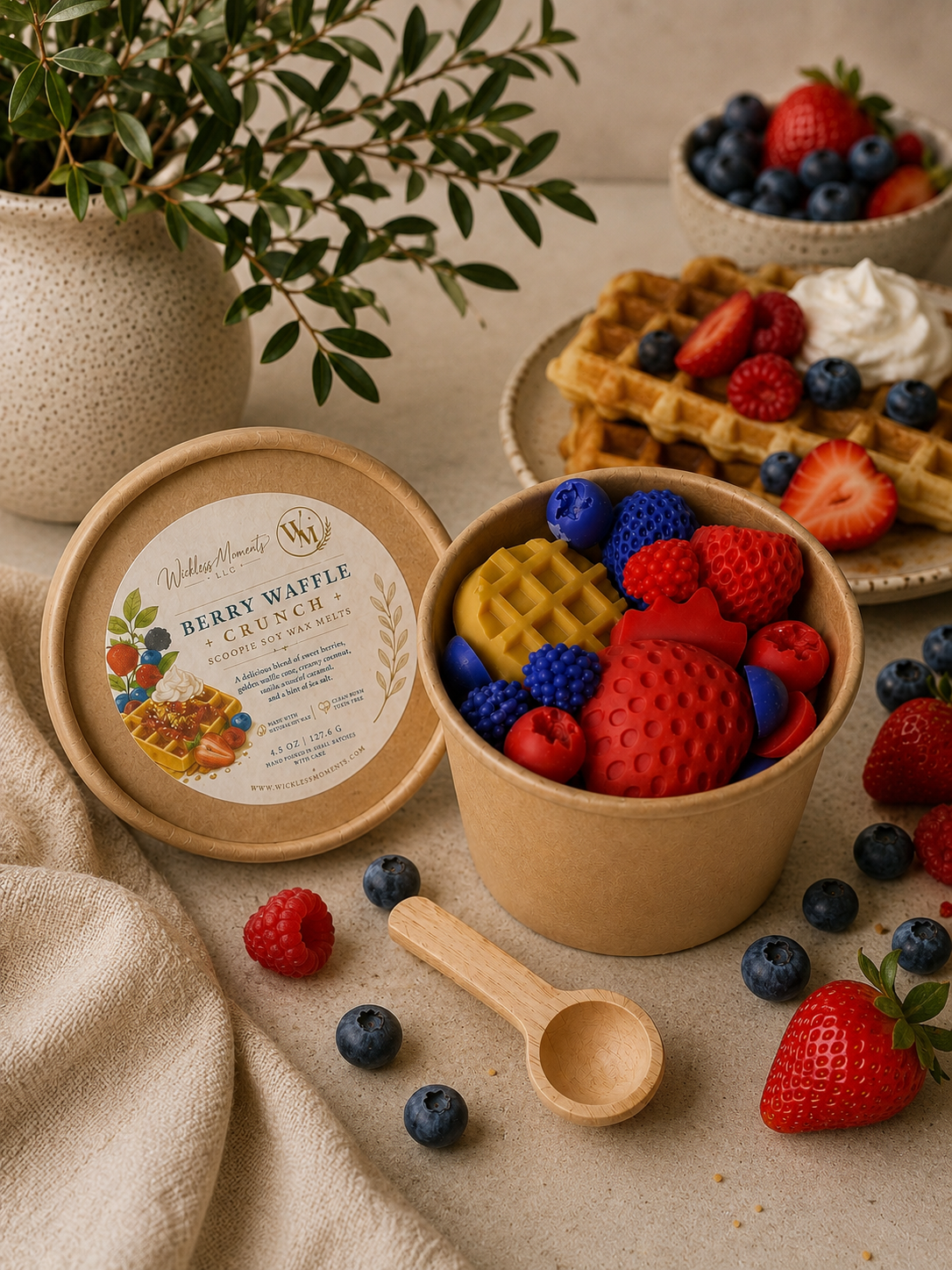 Berry Waffle Crunch Scoopie Wax Melt Cup | 4.5 oz