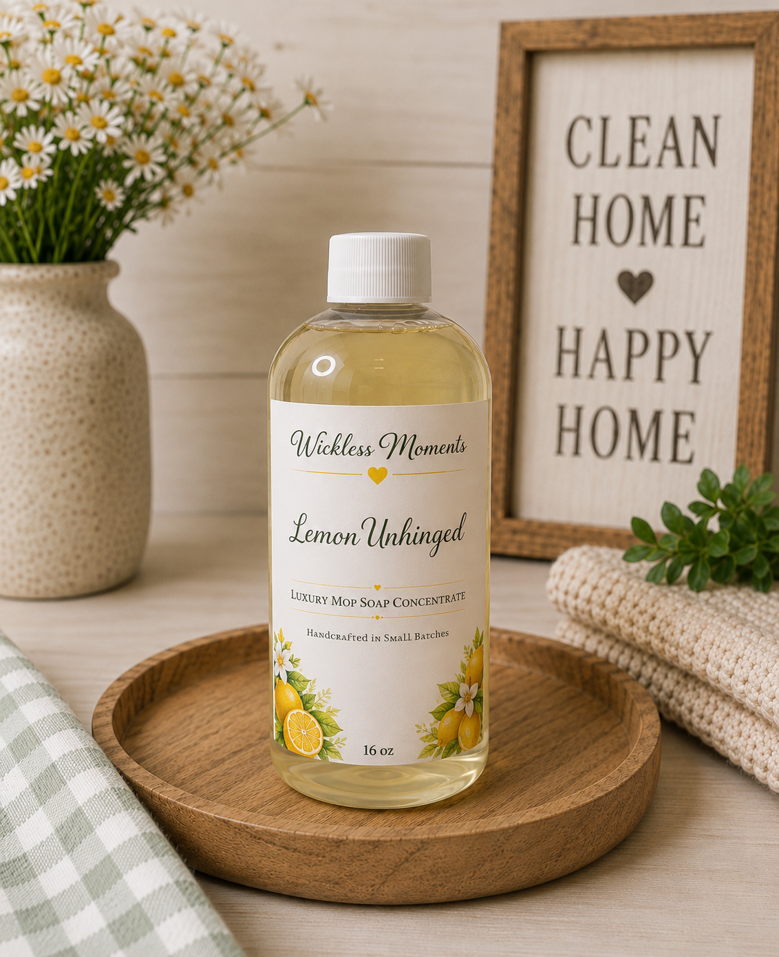 Lemon Unhinged Luxury Mop Soap Concentrate | 16 oz