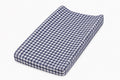 Navy Gingaham Changing Pad Cover
