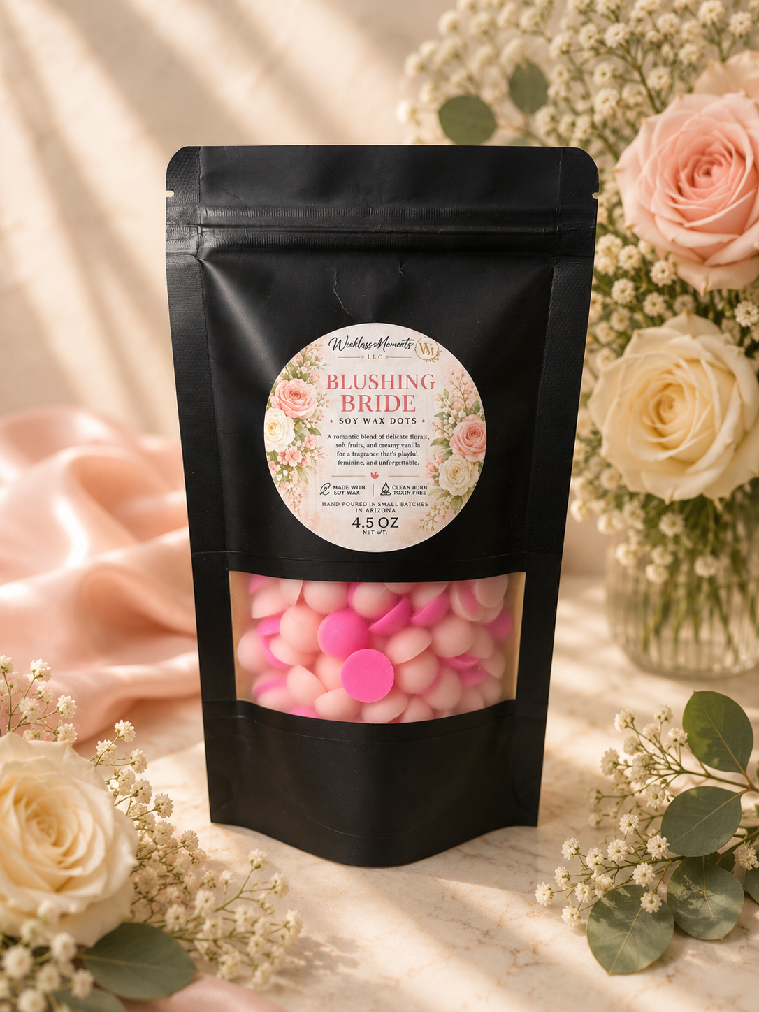 Blushing Bride Soy Wax Dots | Medium Bag 4.5 oz