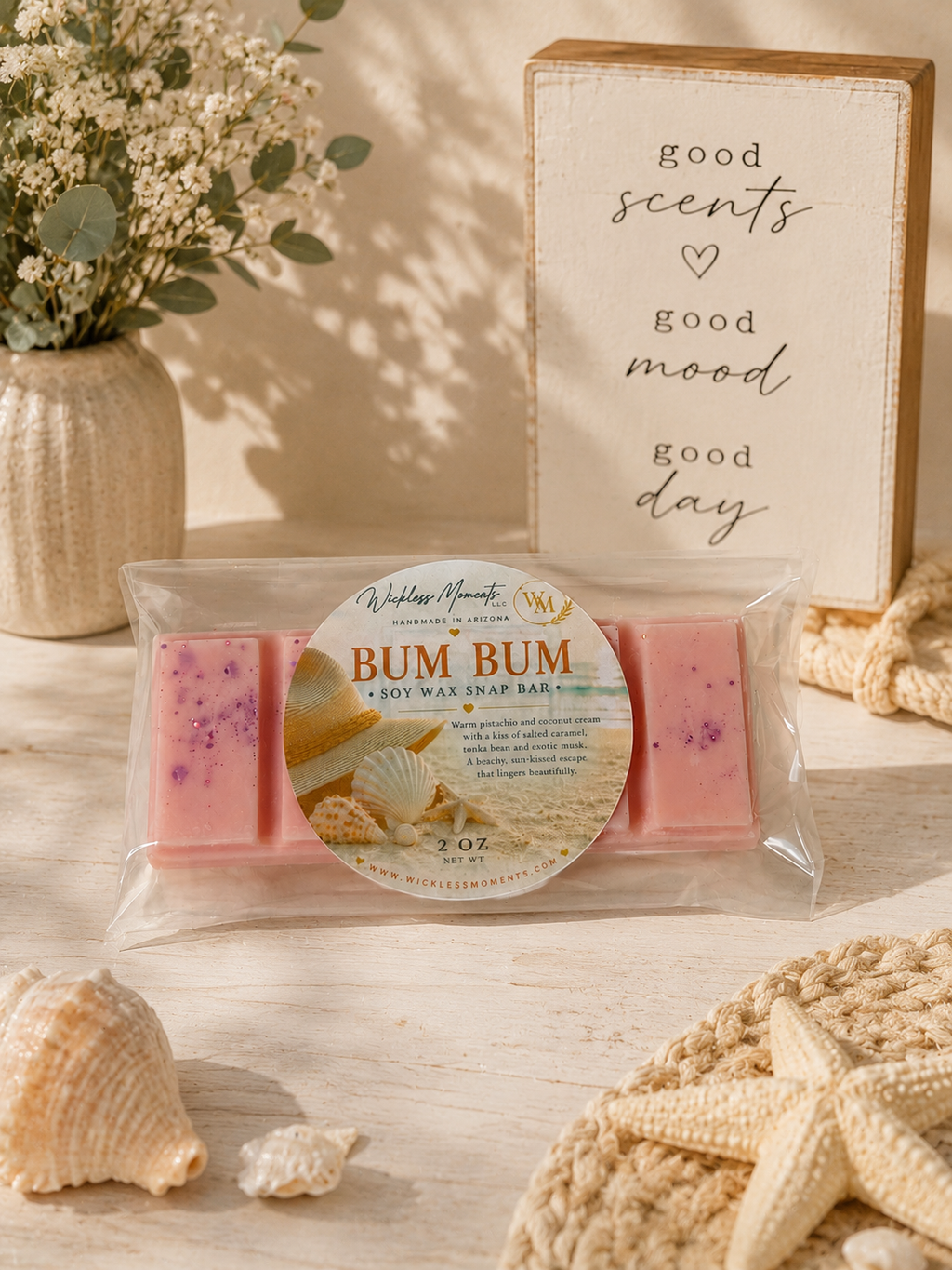 Bum Bum Soy Wax Snap Bar| 2oz