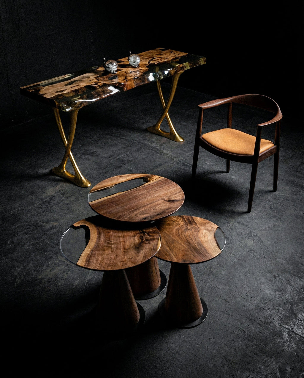 C-3 Scandinavian Solid Walnut Chair