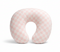 Pink & White Checkered Nursing Pillow Cover
