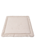 Beige Gingham Padded Baby Play Mat