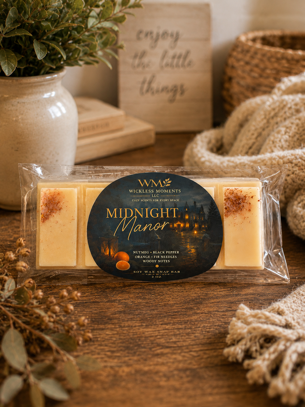 Midnight Manor Soy Wax Snap Bar | 2 oz