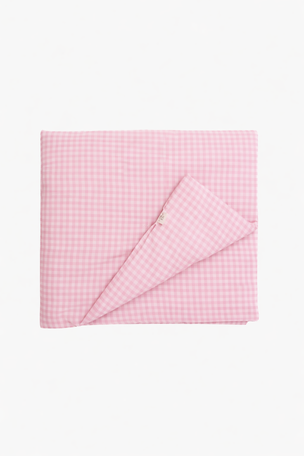 Pink Gingham Crib Quilted Blanket