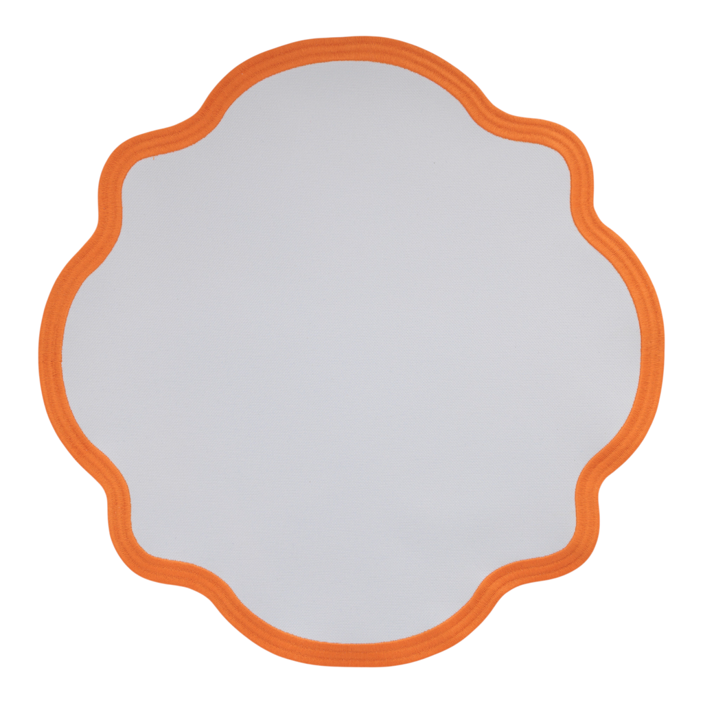 Sunset Scallop Placemats (Set of 2)