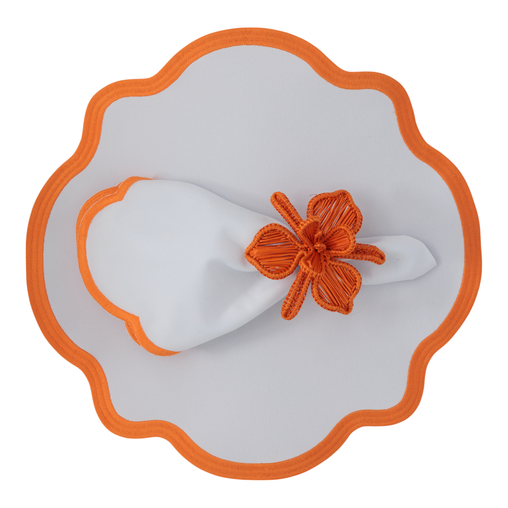 The Wave Orange Napkins (Set of 2)