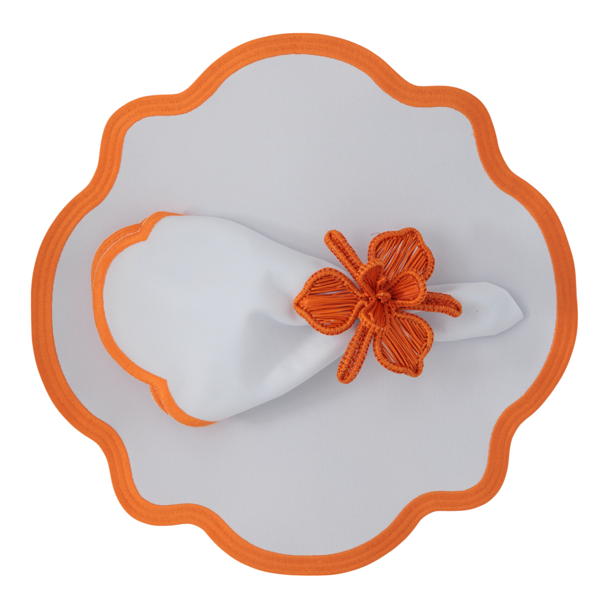 The Wave Orange Napkins (Set of 2)