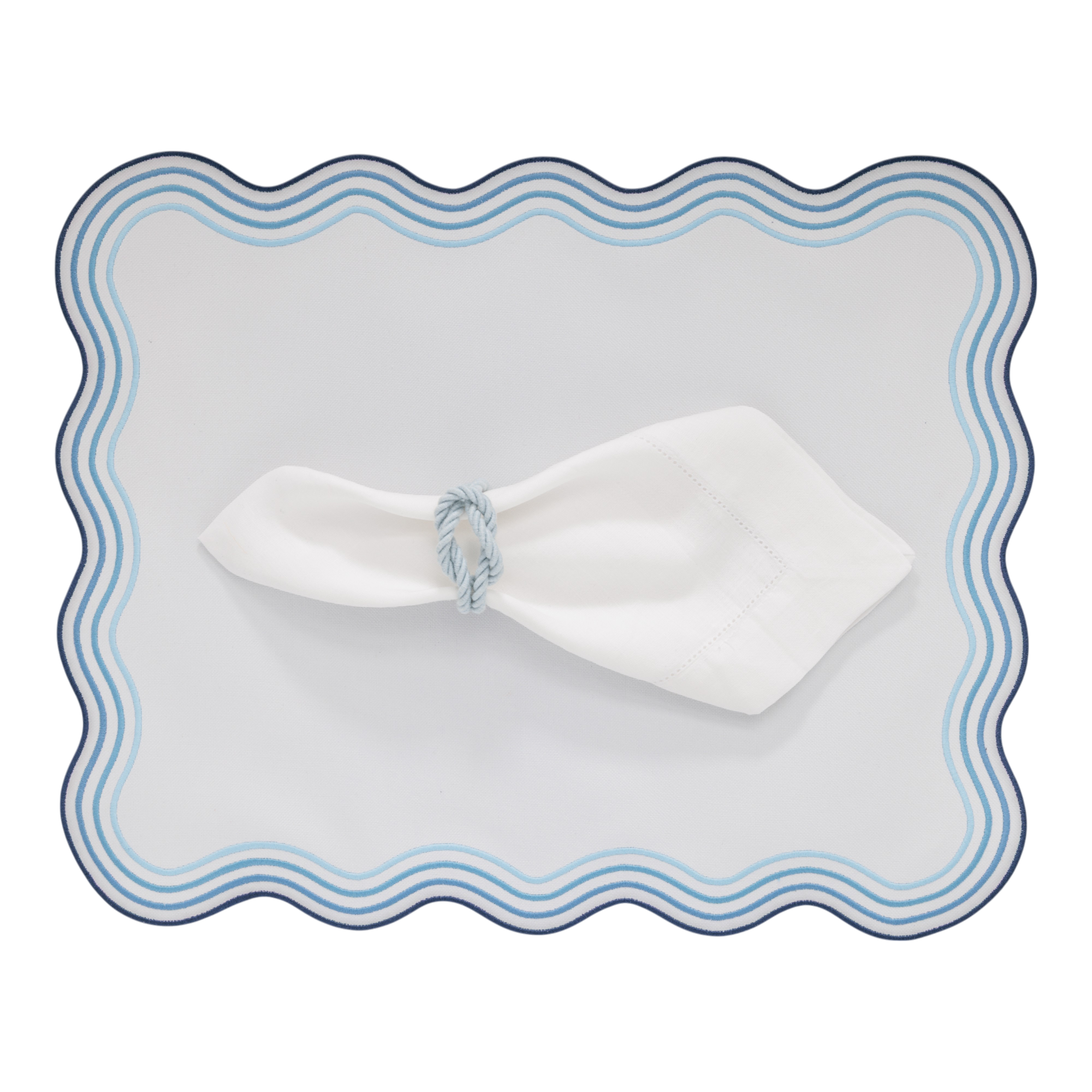 Serenity White Napkins (Set of 2)