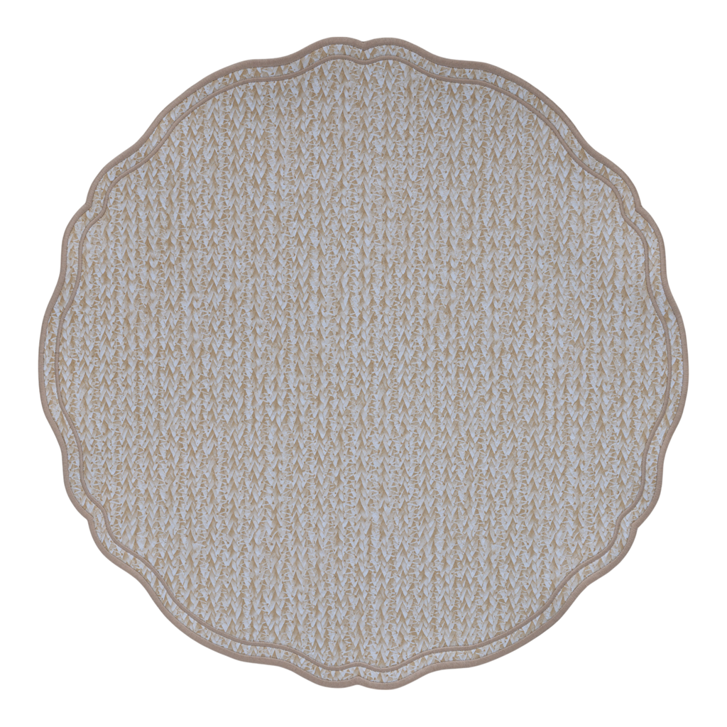Beige Maison Placemats (Set of 2) - Double Face