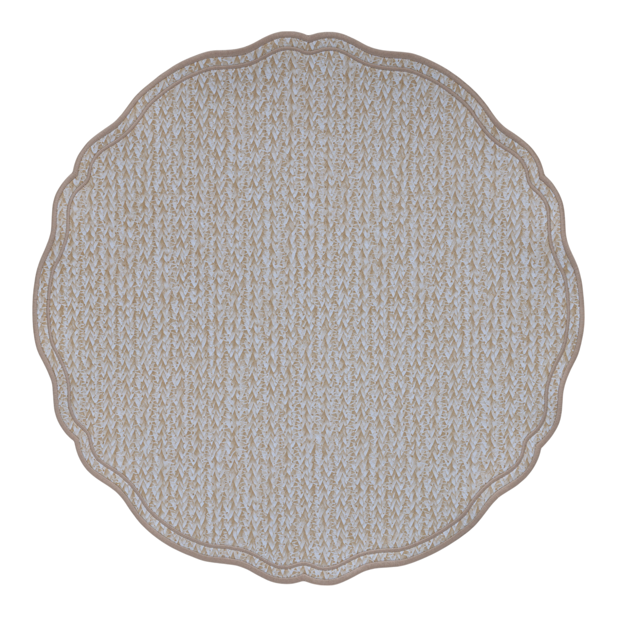 Beige Maison Placemats (Set of 2) - Double Face