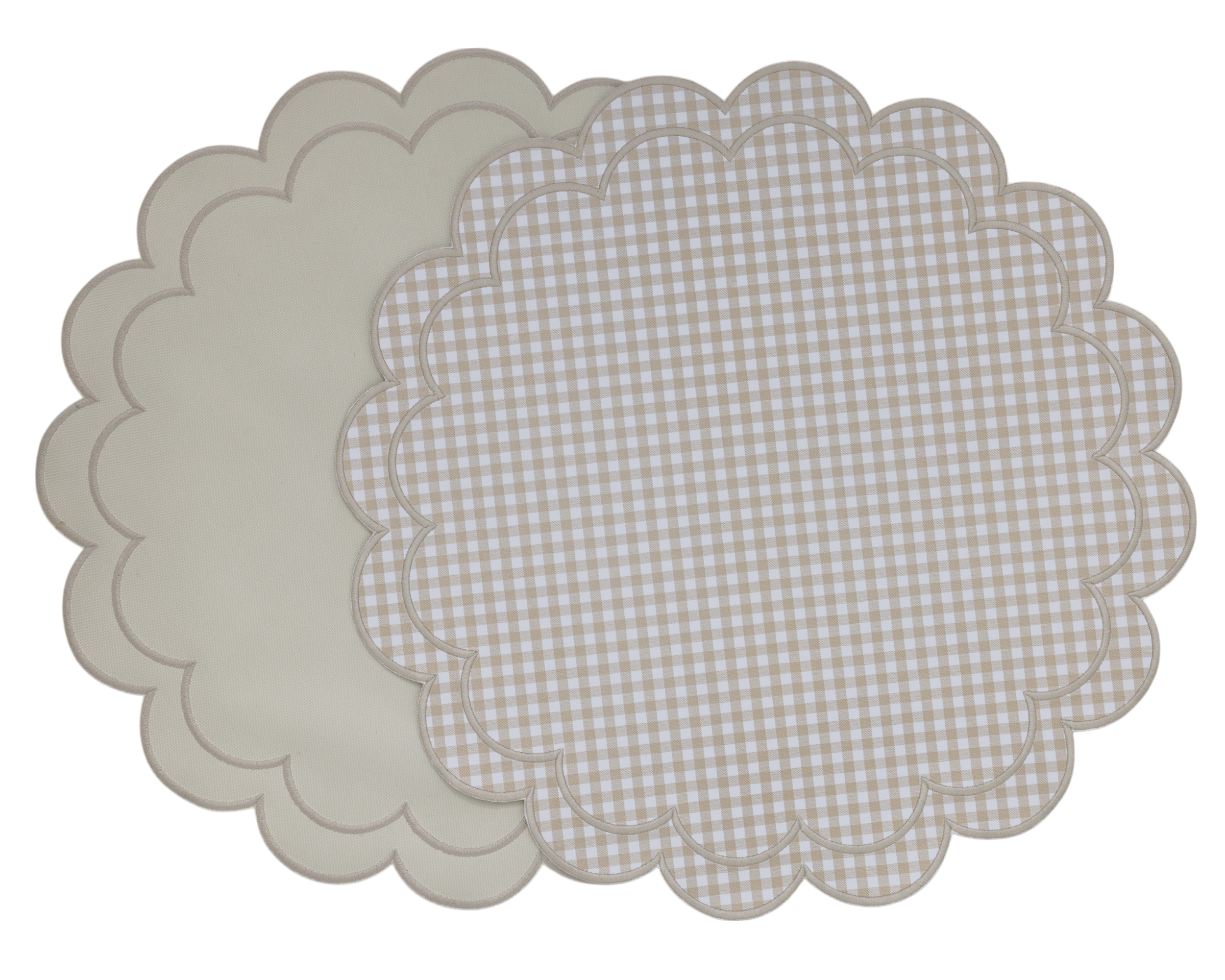 Provence Beige Placemats (Set of 2) - Double Face