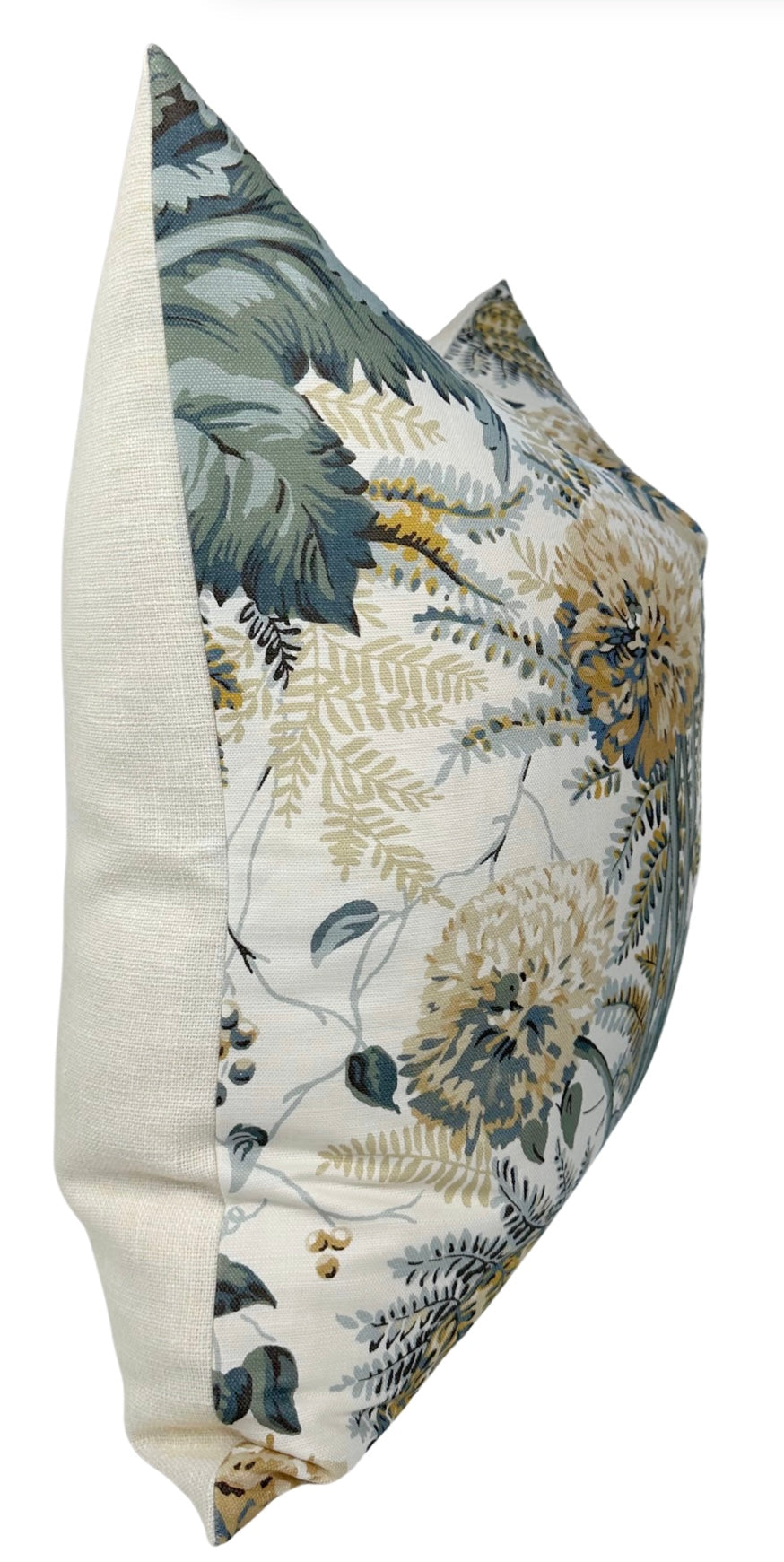 Dahlia Floral Pillow Cover in Soft Gold, Thibaut Pillows