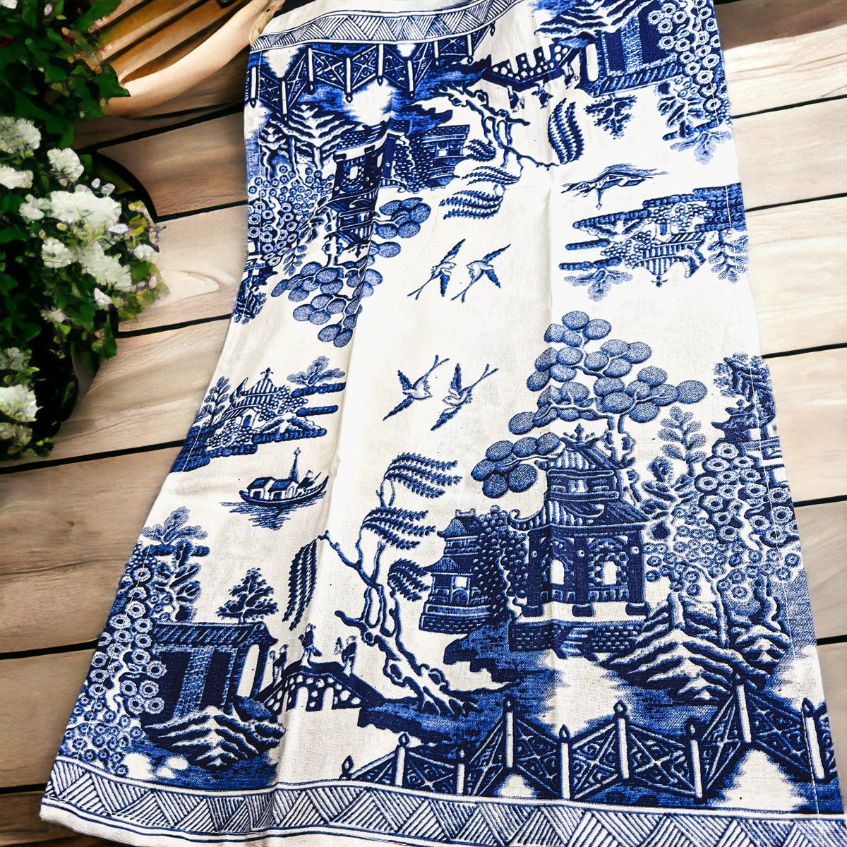 Blue & White Chinoiserie Tea Towels