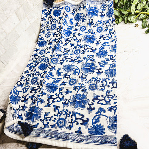 Blue & White Chinoiserie Tea Towels