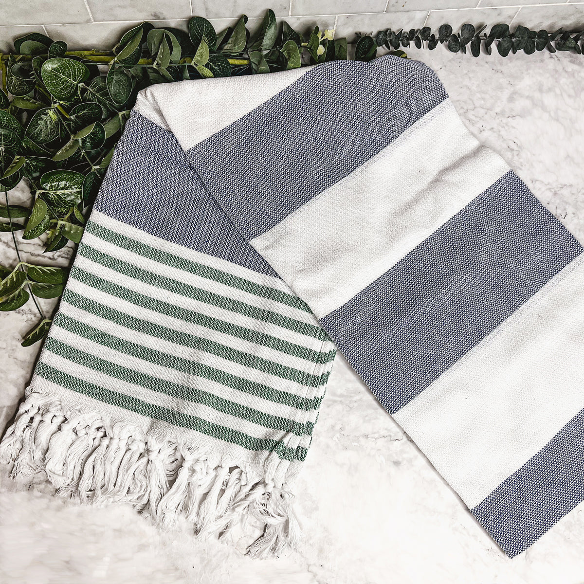 Mediterranean Cotton Bath Towel