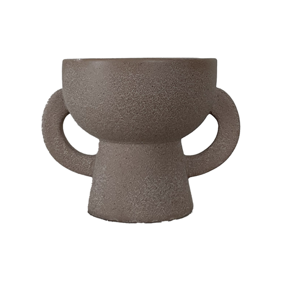 Textured Vase with Handles