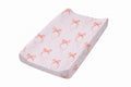 Pink Bow Changing Pad Cover