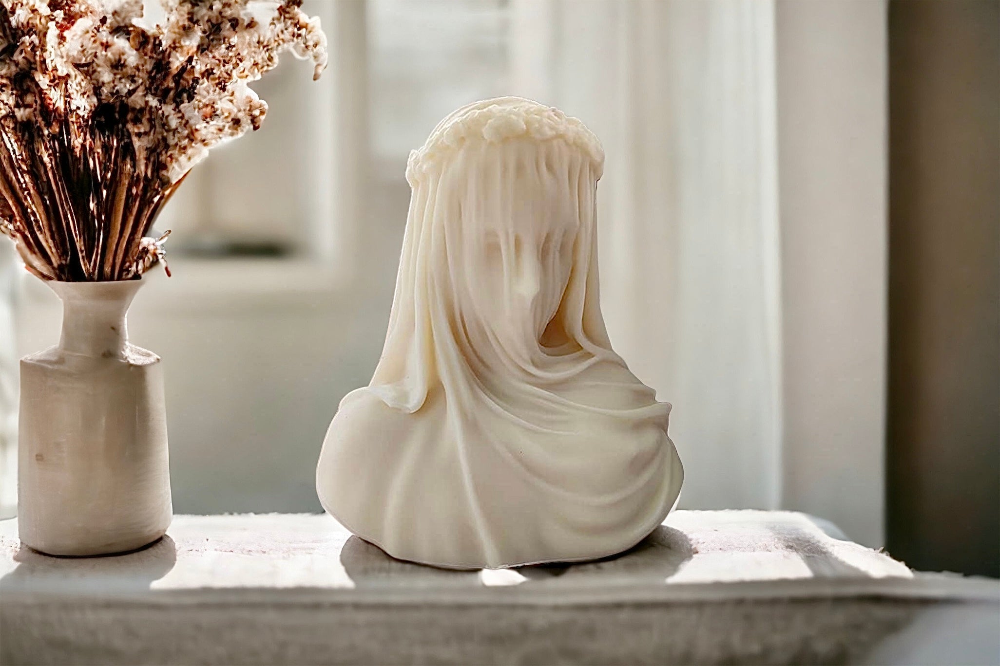 Veiled Lady Sculptural Candle
