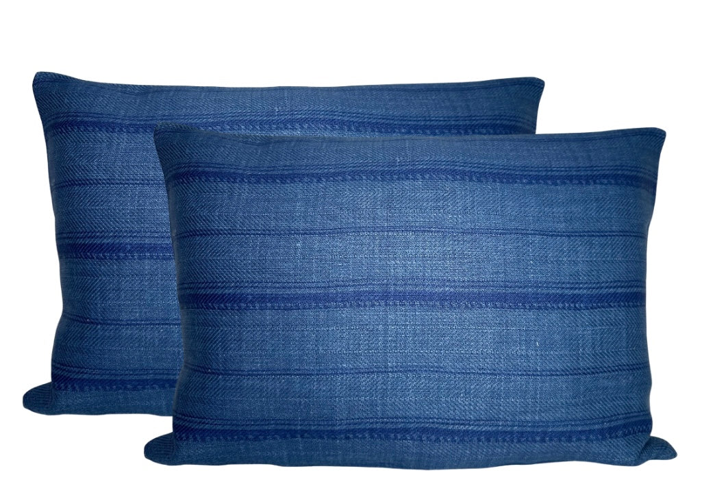 Malabar Pillow Cover in Indigo, Peter Dunham Textiles