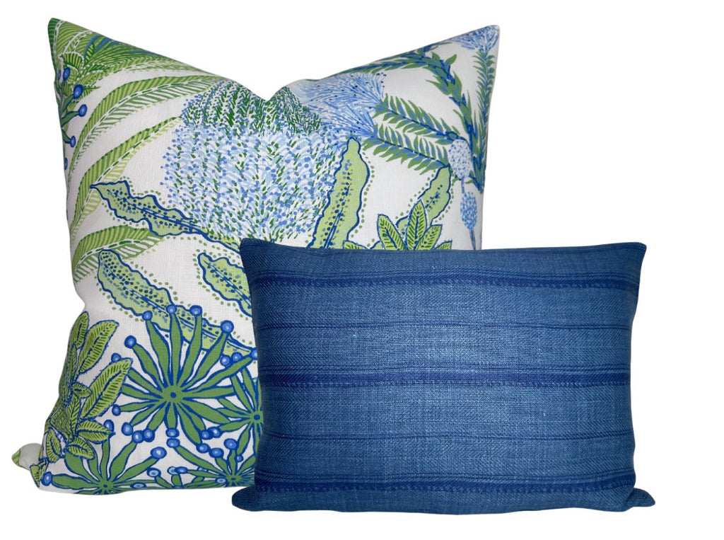 Malabar Pillow Cover in Indigo, Peter Dunham Textiles