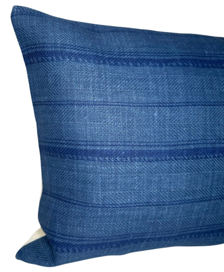 Malabar Pillow Cover in Indigo, Peter Dunham Textiles