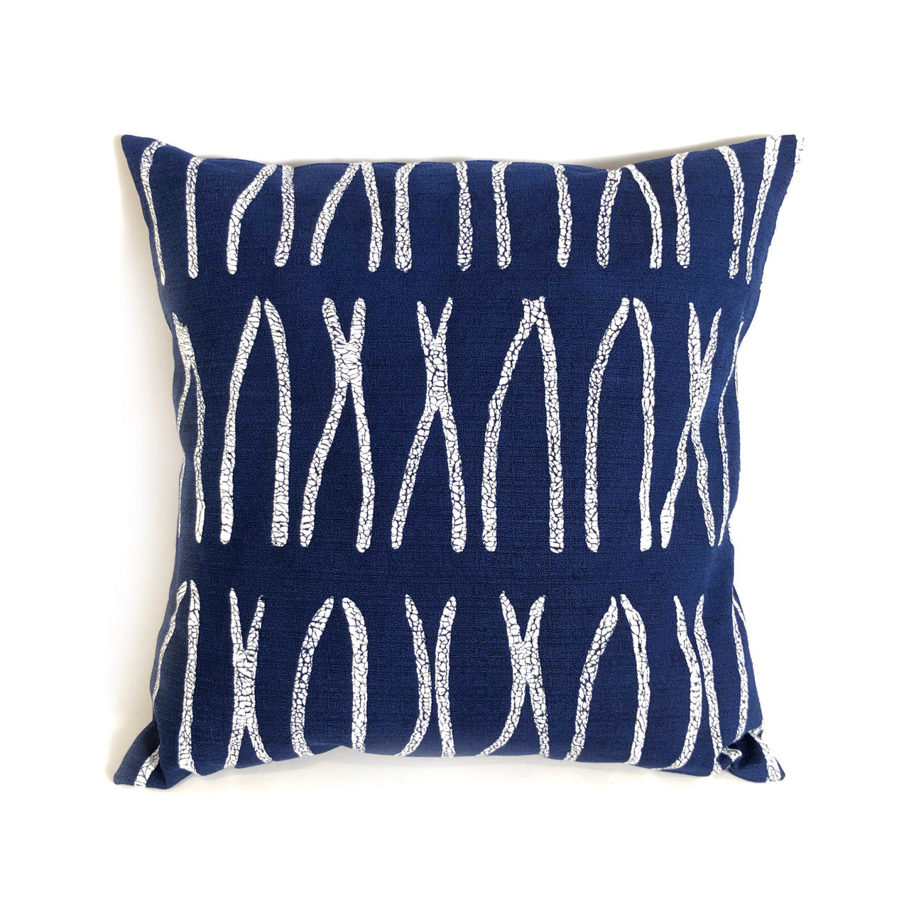 Sadza Lines Pillow Cover - Touareg Indigo