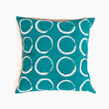 Sadza Circles Pillow Cover - Seychelles Teal