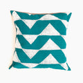 Sadza Triangles Pillow Cover - Seychelles Teal